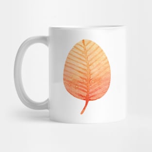 watercolor fall dry leaf Mug